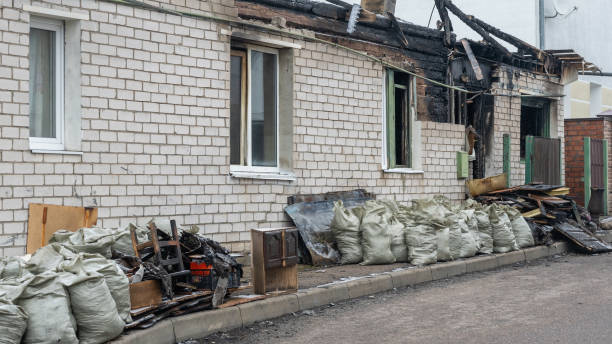 Professional Fire Damage Removal technician working in Oakton, VA